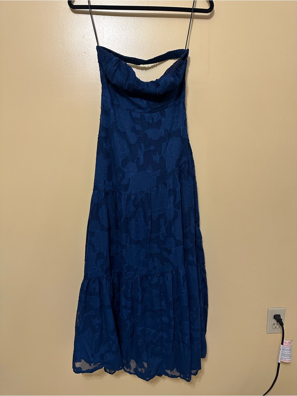 Hello Molly Fashion Revolution Strapless Maxi Dress Women 4 Navy - Picture 4 of 10